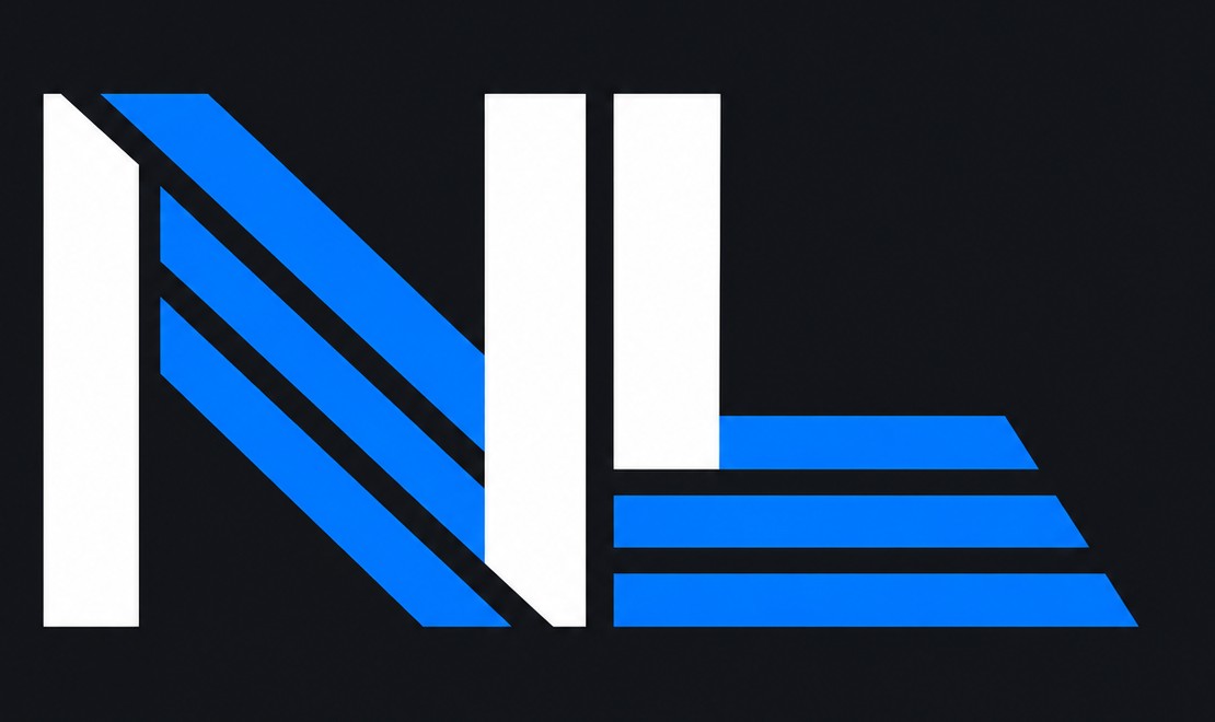 Northwest Layer blue and white NL logo